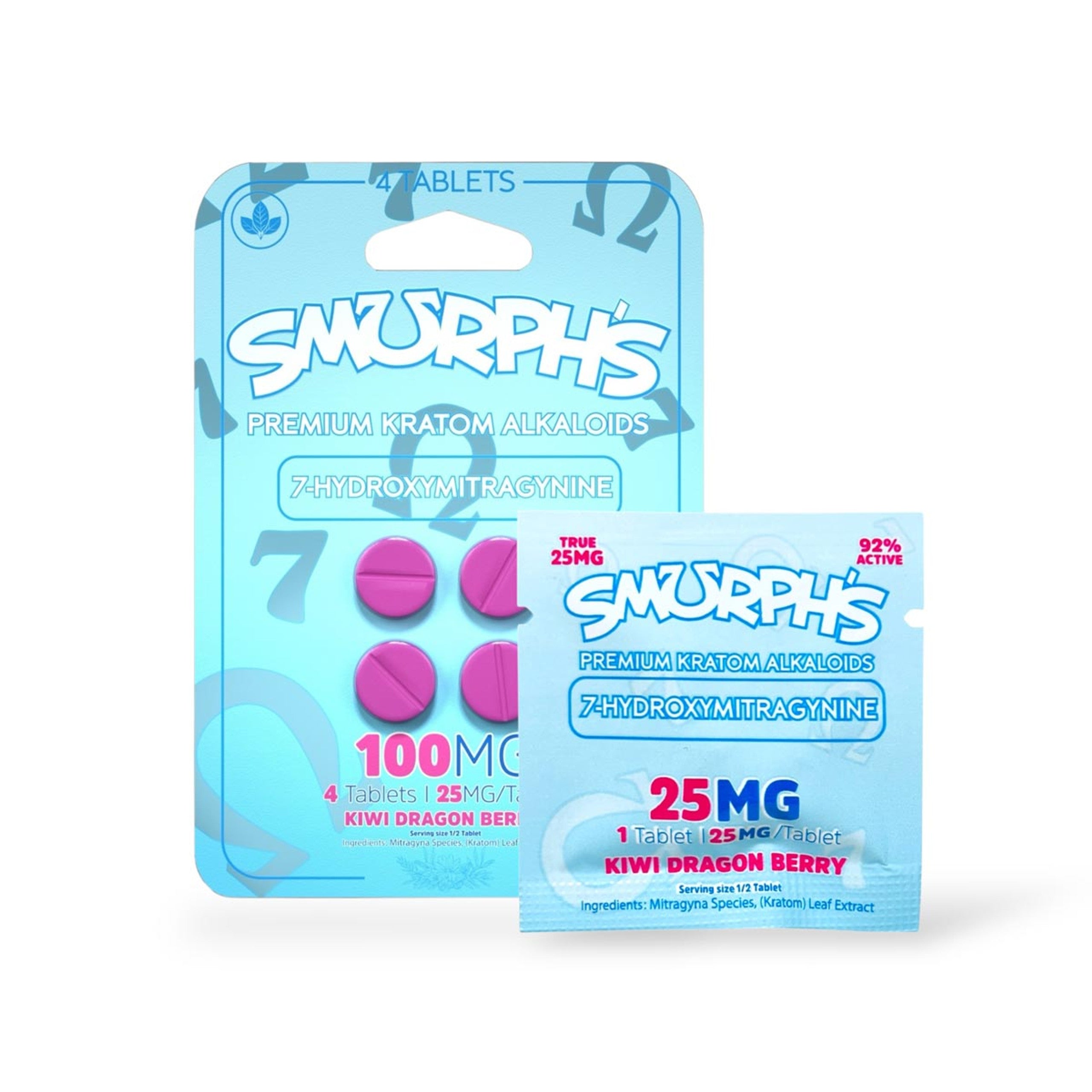 SMURPH'S 7-HYDROXYMITRAGYNINE 25MG TABLET (4CT PACK)