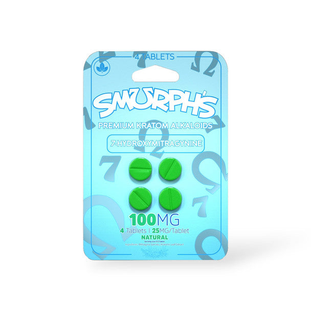 SMURPH'S 7-HYDROXYMITRAGYNINE 25MG TABLET (4CT PACK)