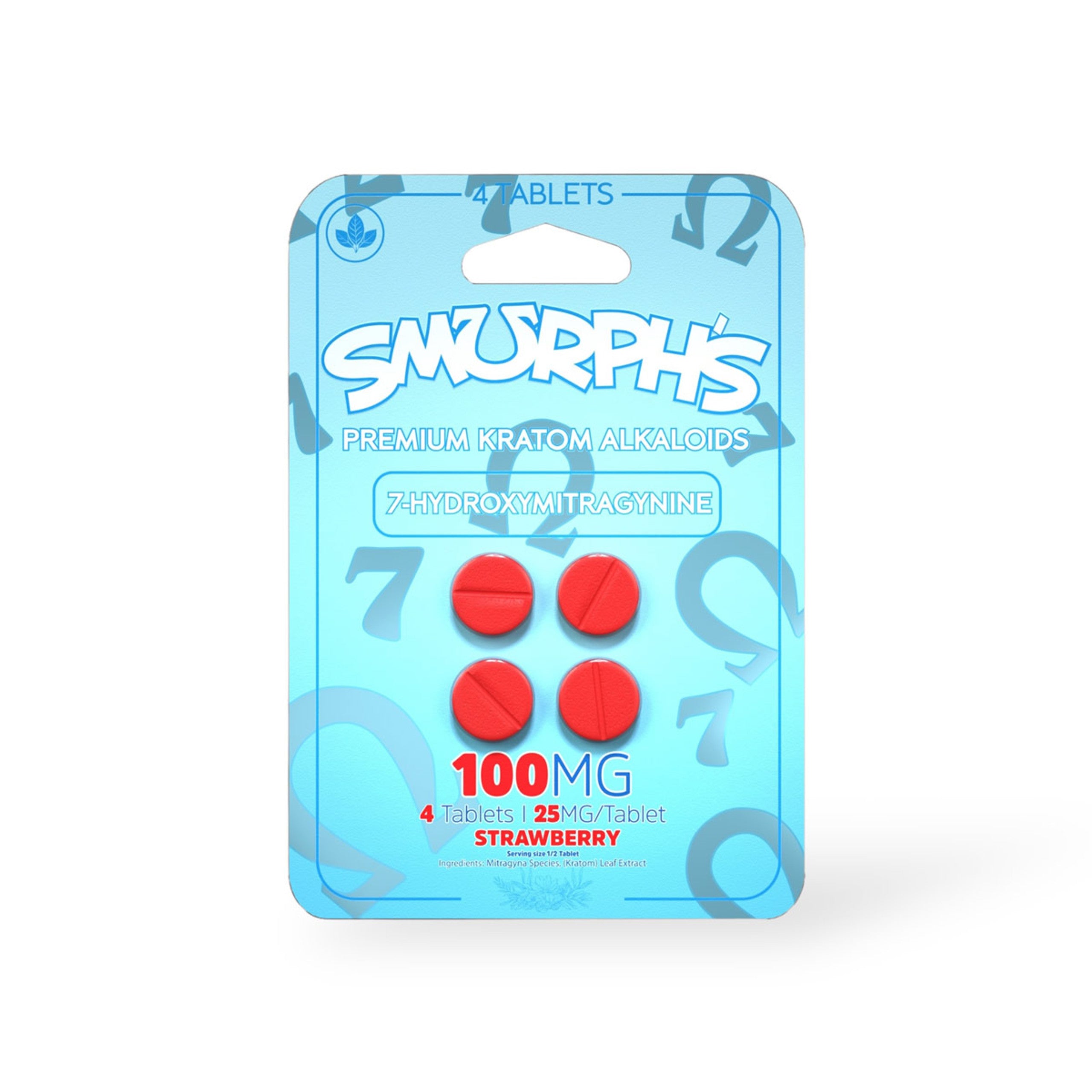 SMURPH'S 7-HYDROXYMITRAGYNINE 25MG TABLET (4CT PACK)