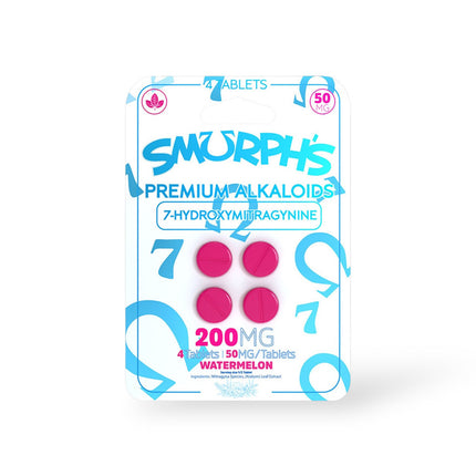 SMURPH'S 7-HYDROXY 50MG TABLET (4CT PACK)