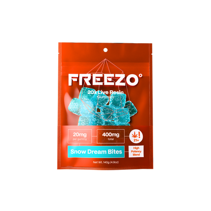FREEZO 20MG LIVE RESIN GUMMIES (20CT/BAG , 400MG/BAG)