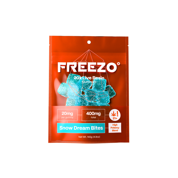 FREEZO 20MG LIVE RESIN GUMMIES (20CT/BAG , 400MG/BAG)