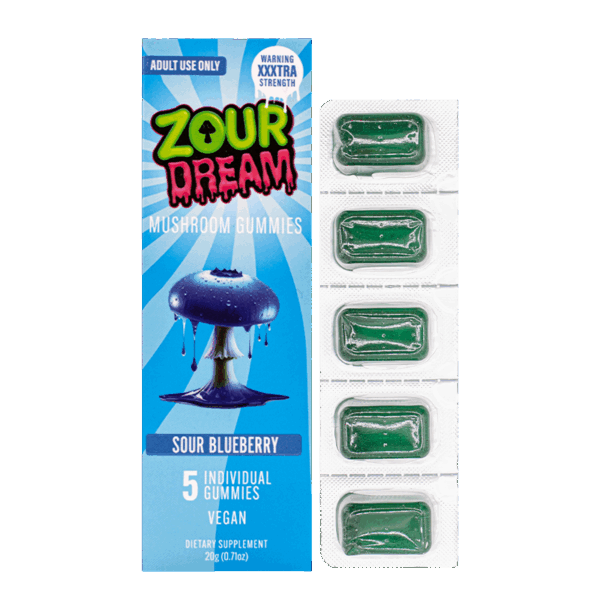 ZOUR DREAM MUSHROOM GUMMIES XXXTRA STRENGTH BLEND (5CT PACK)