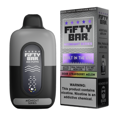 FIFTY BAR X MIDNIGHT SERIES 20K DISPOSABLE (5CT DISPLAY)