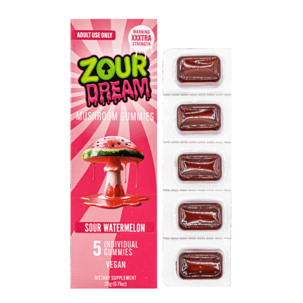 ZOUR DREAM MUSHROOM GUMMIES XXXTRA STRENGTH BLEND (5CT PACK)