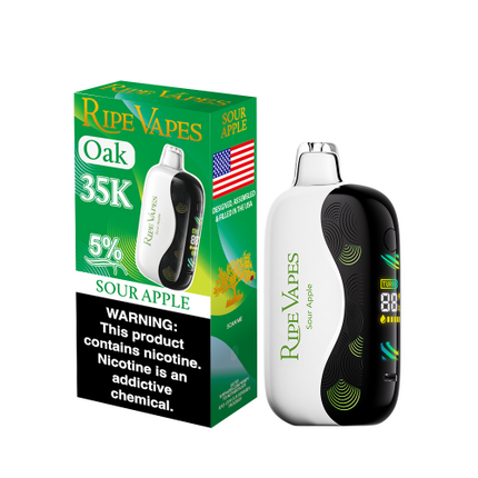 RIPE VAPES OAK 35K DISPOSABLE VAPE (5CT DISPLAY)