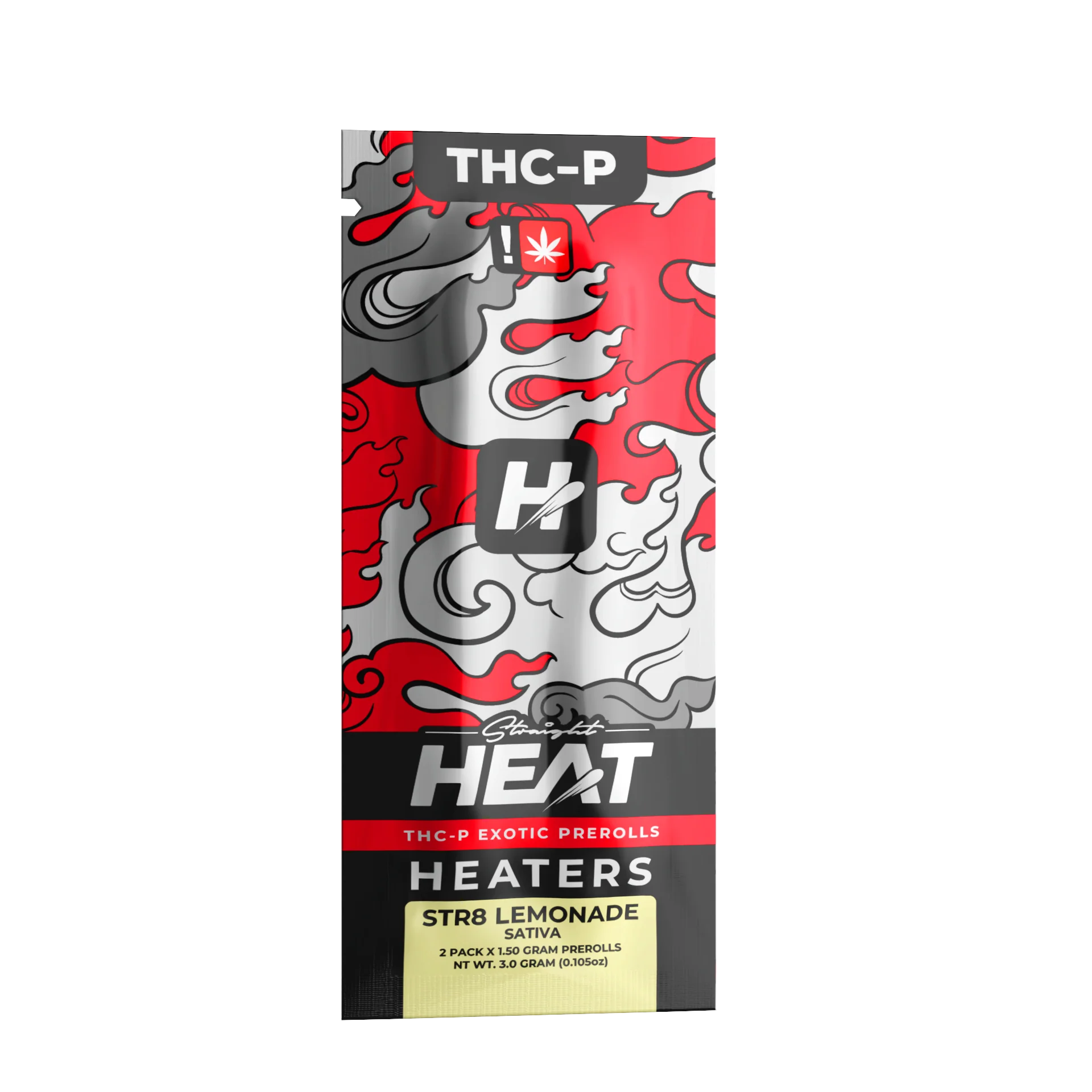 STRAIGHT HEAT EXOTIC THC-P PRE-ROLLS 1.5G EACH (2CT PACK)