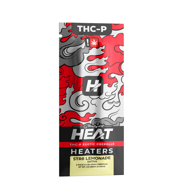 STRAIGHT HEAT EXOTIC THC-P PRE-ROLLS 1.5G EACH (2CT PACK)