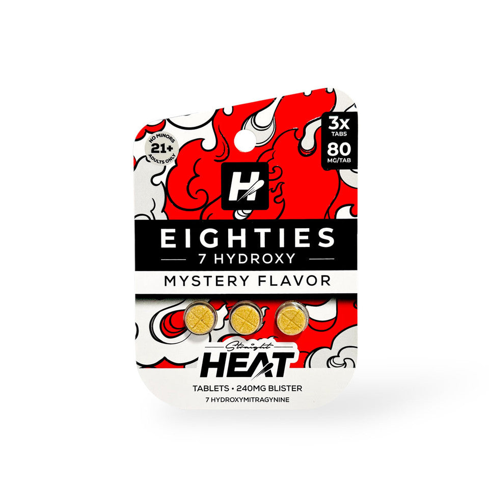 STRAIGHT HEAT EIGHTIES 7-HYDROXY 80MG TABLET (3CT PACK)