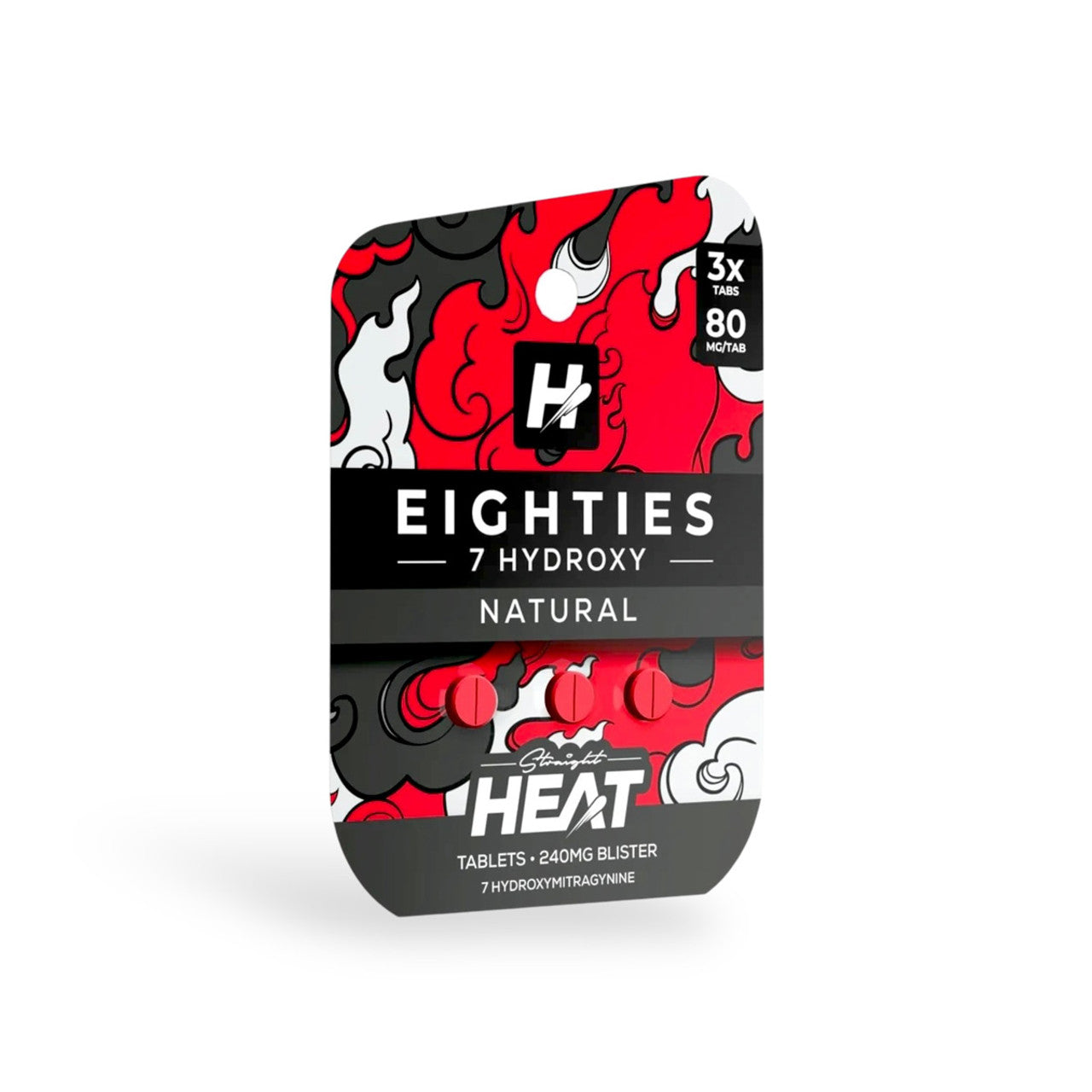 STRAIGHT HEAT EIGHTIES 7-HYDROXY 80MG TABLET (6CT PACK) | VARIETY