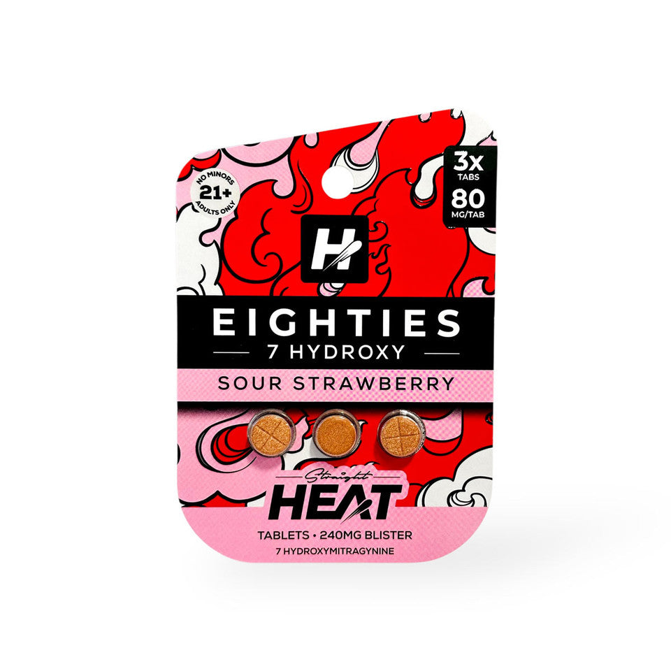 STRAIGHT HEAT EIGHTIES 7-HYDROXY 80MG TABLET (3CT PACK)