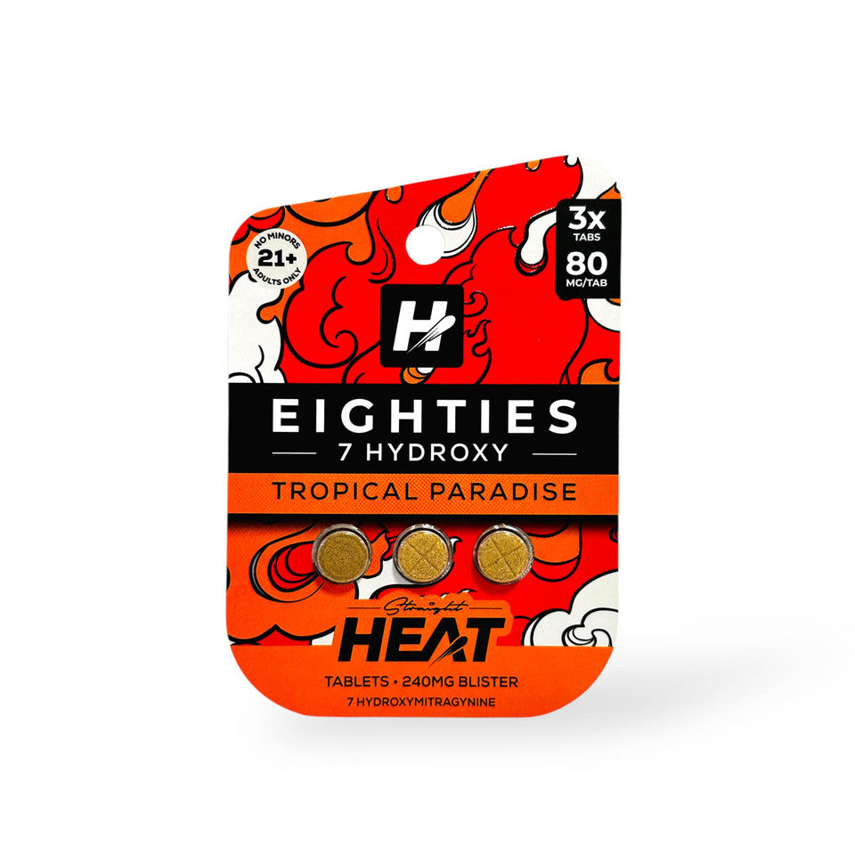 STRAIGHT HEAT EIGHTIES 7-HYDROXY 80MG TABLET (3CT PACK)