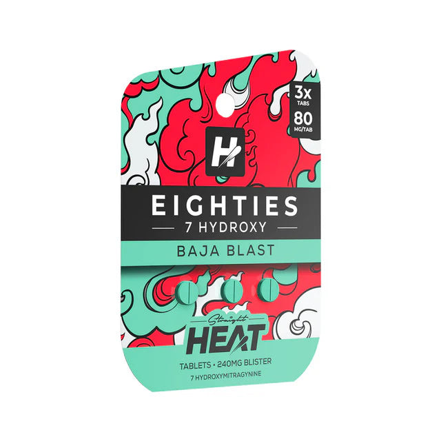 STRAIGHT HEAT EIGHTIES 7-HYDROXY 80MG TABLET (6CT PACK) | VARIETY