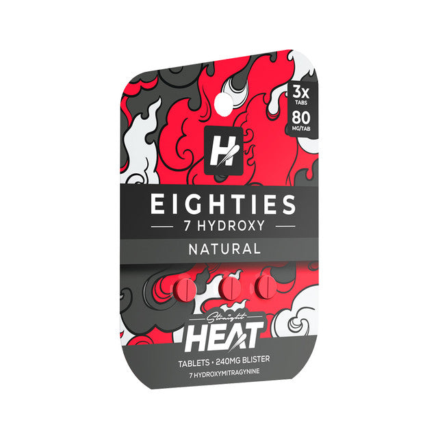 STRAIGHT HEAT EIGHTIES 7-HYDROXY TABS (80MG/CT, 3CT/PK)
