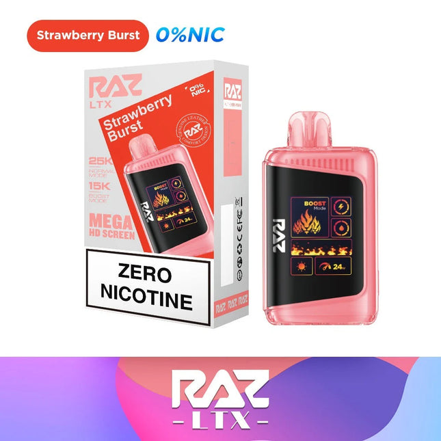 RAZ LTX25000 ZERO NICOTINE DISPOSABLE VAPE