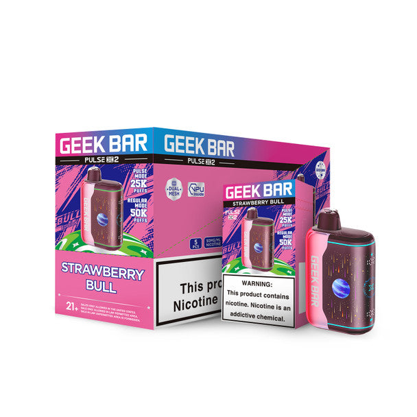 GEEK BAR PULSE X2 25K PUFFS CURVED 3D SCREEN DISPOSABLE (5CT DISPLAY)