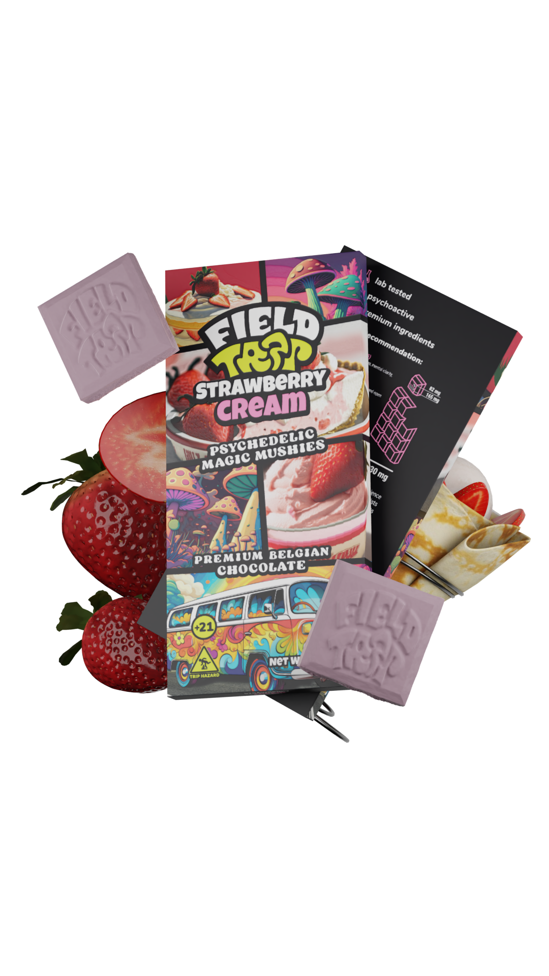 FIELD TRIP PSYCHEDELIC MAGIC MUSHIES BELGIAN CHOCOLATE BAR