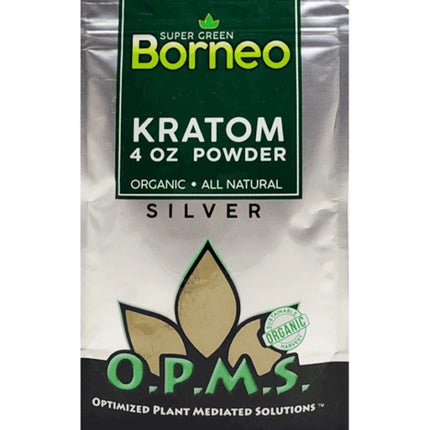 OPMS SILVER KRATOM POWDER 4OZ
