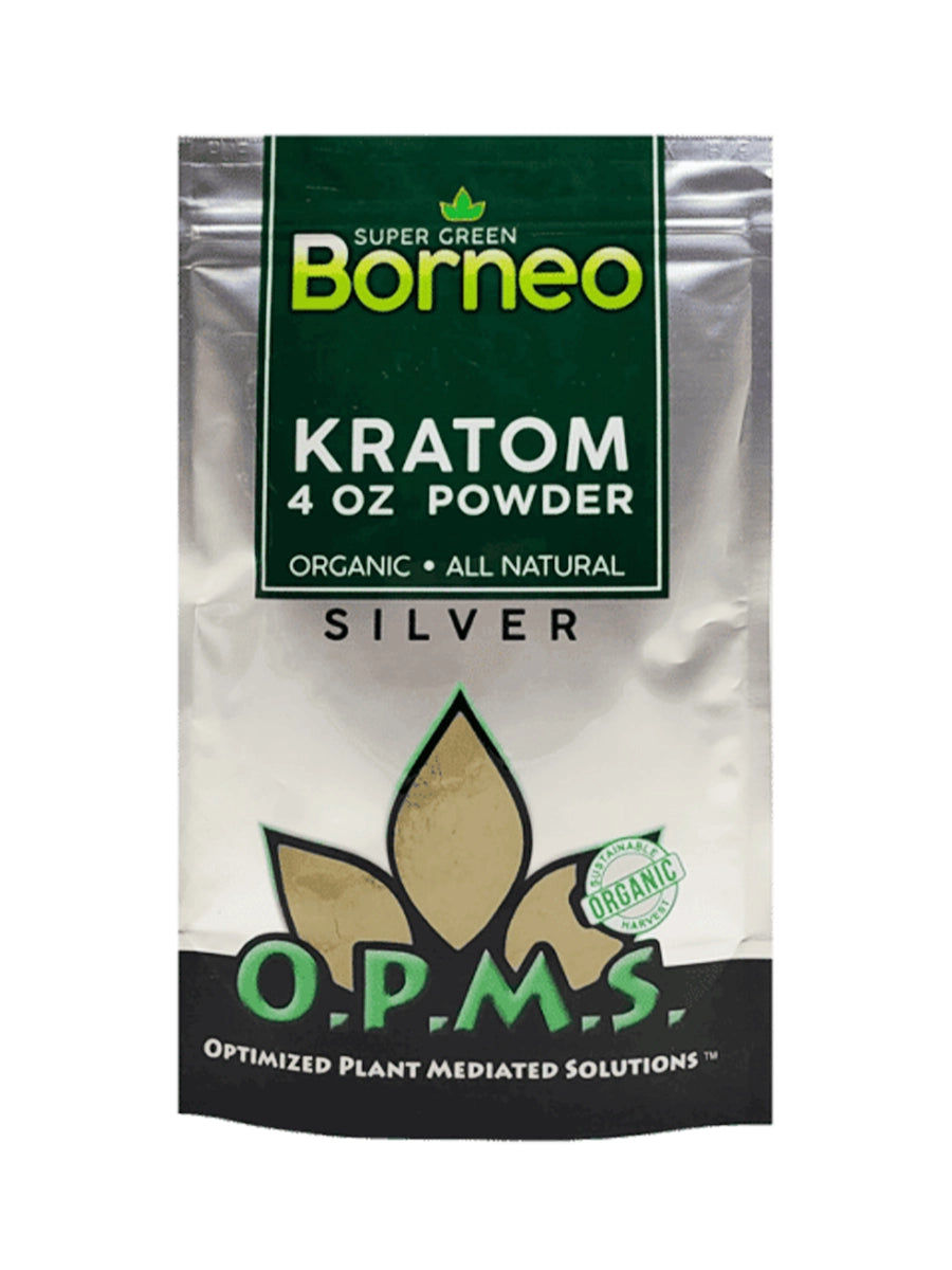 OPMS SILVER KRATOM POWDER 4OZ