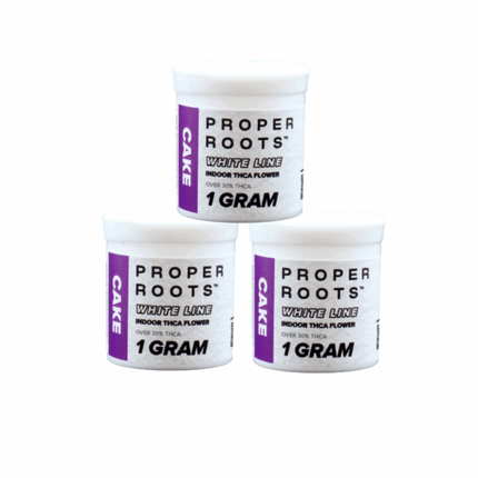 PROPER ROOTS WHITE LINE INDOOR 1 GRAM THCA FLOWER (20CT JAR)