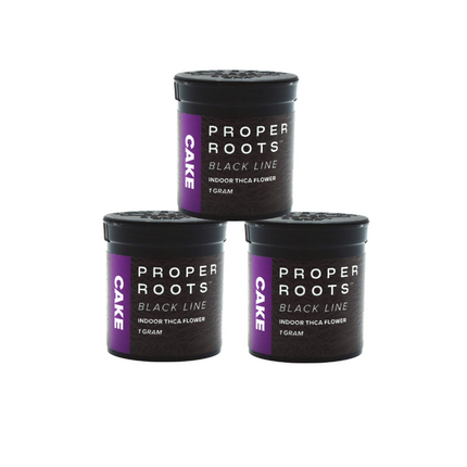 PROPER ROOTS BLACK LINE INDOOR 1 GRAM THCA FLOWER (20CT JAR)