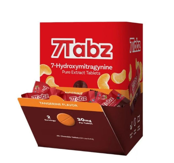 7TABZ 30MG 7-HYDROXYMITRAGYNINE PURE EXTRACT CHEWABLE TABLETS (40CT/BOX)