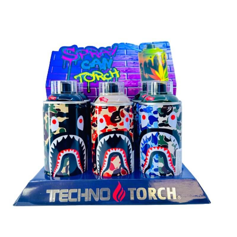 TECHNO SPRAY CAN TORCH 6CT