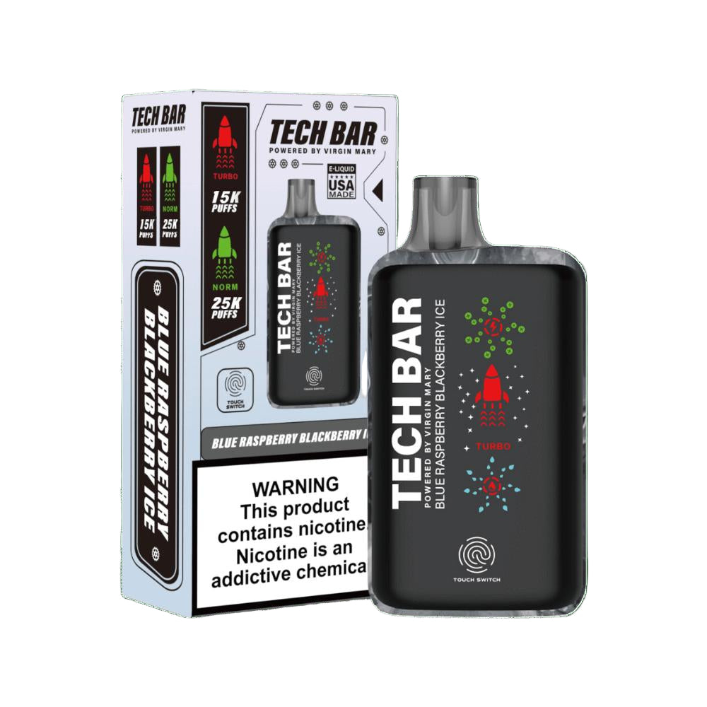 TECH BAR TECH BAR BLUE RASPBERRY BLACKBERRY ICE 614170852149
