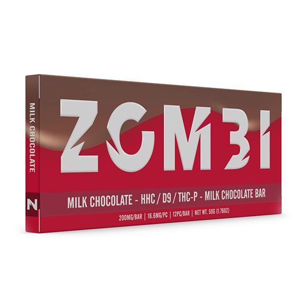 ZOMBI 200MG CHOCOLATE BAR (HHC / D9 / THC-P) MILK CHOCOLATE 810159741453