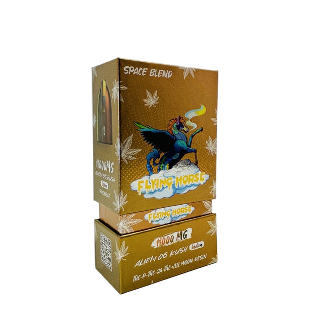 FLYING HORSE SPACE BLEND (THC-P / THC-JA / THC-VIII MOON RESIN) 11 GRAM DISPOSABLE ALIEN OG KUSH (INDICA) 765954998901