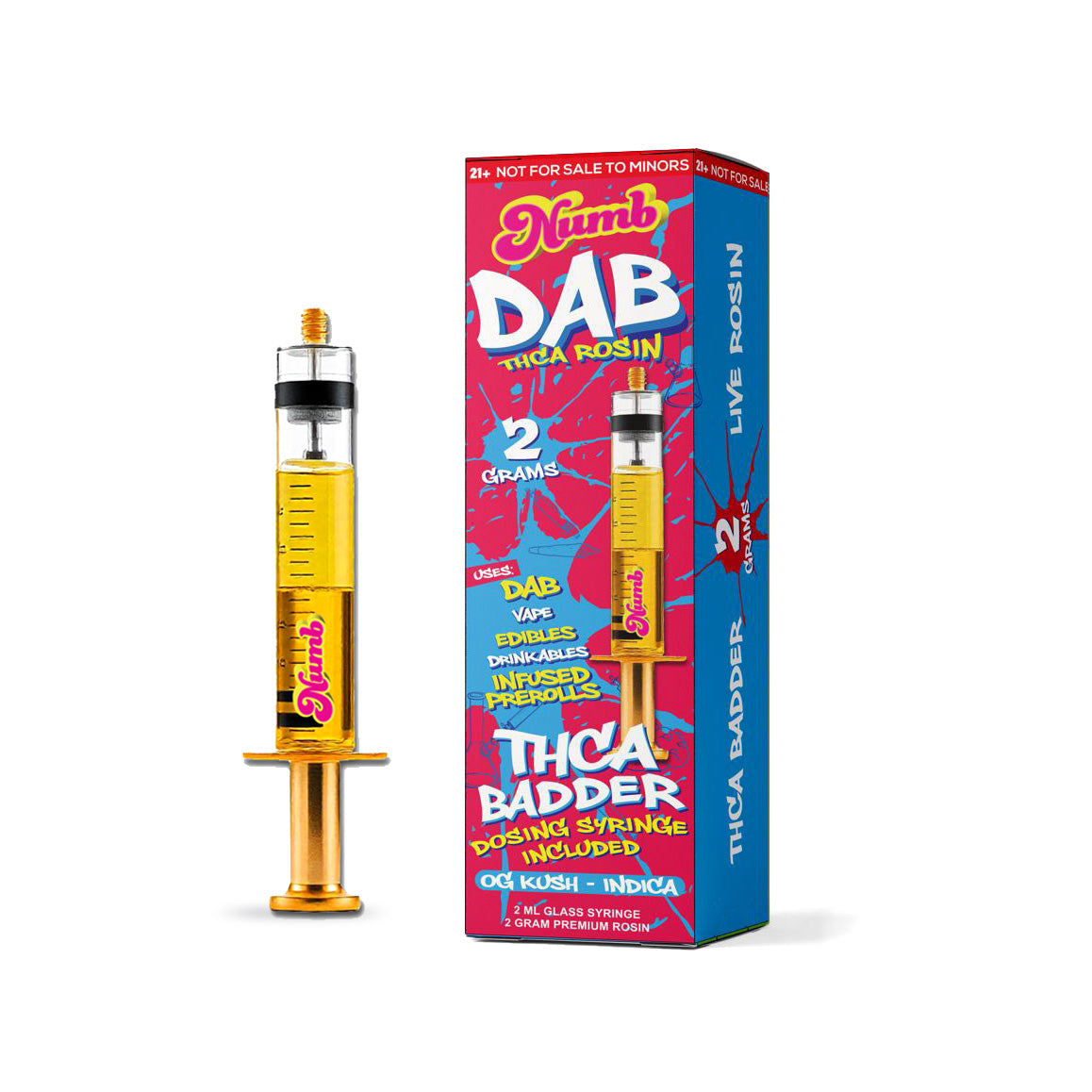NUMB THCA ROSIN 2 GRAM SYRINGE STYLE DAB