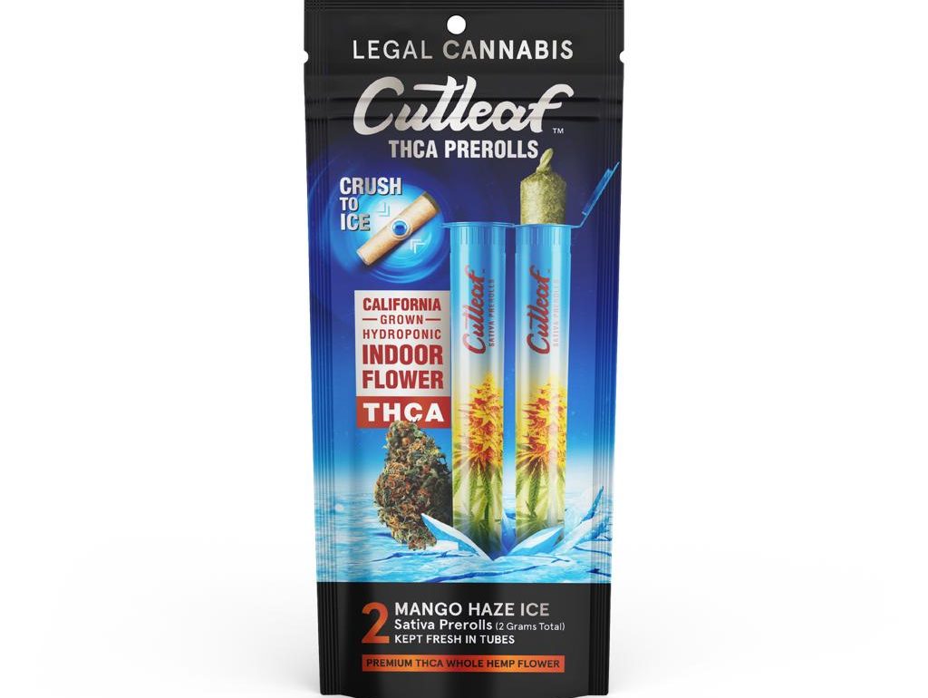 CUTLEAF THC-A ICE PRE-ROLLS 2CT/PACK