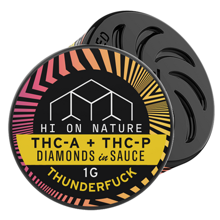 HI ON NATURE 1 GRAM THC-A + THC-P DIAMOND IN SAUCE