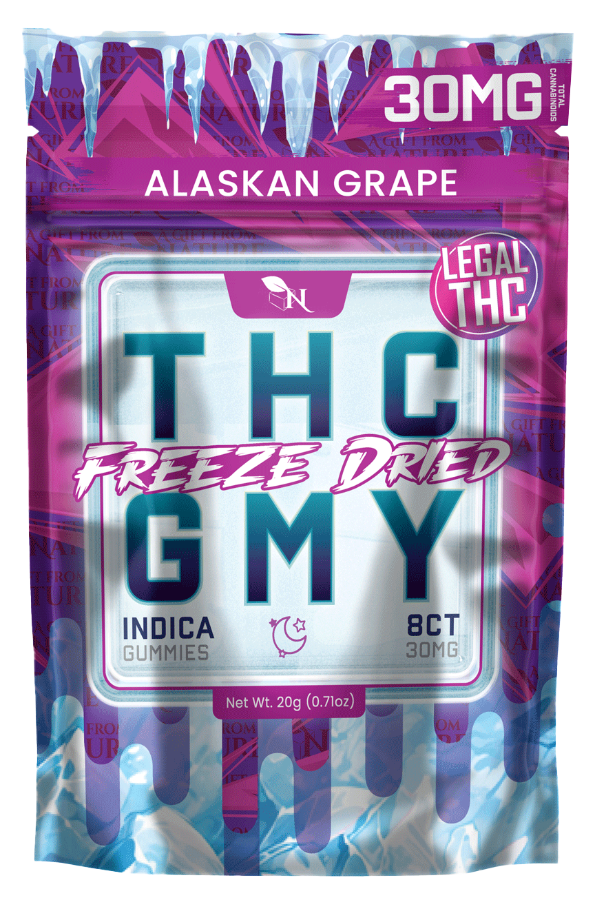 AGFN 25MG THC FREEZE DRIED GUMMY BAG (8CT/BAG, 25MG/BAG)