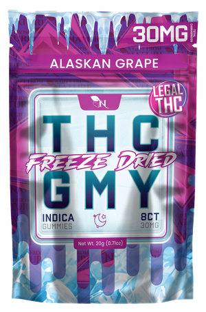 AGFN 25MG THC FREEZE DRIED GUMMY BAG (8CT/BAG, 25MG/BAG)