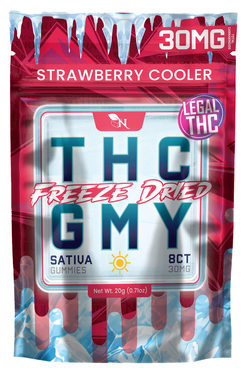 AGFN 25MG THC FREEZE DRIED GUMMY BAG (8CT/BAG, 25MG/BAG)