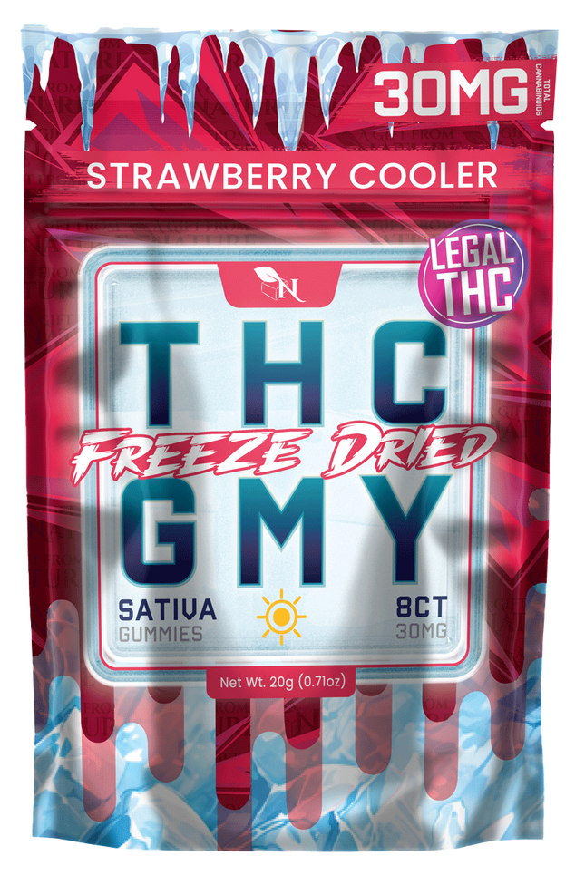 AGFN 25MG THC FREEZE DRIED GUMMY BAG (8CT/BAG, 25MG/BAG)
