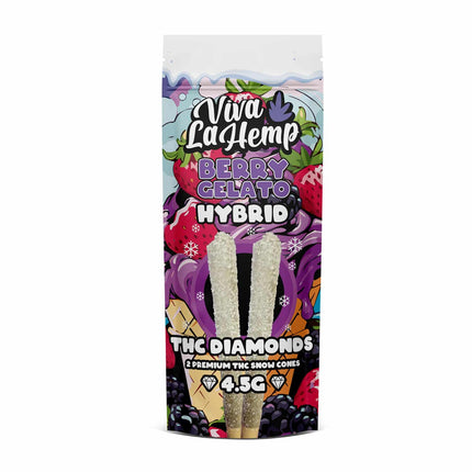 VIVA LA HEMP 4.5 GRAM THC-A DIAMOND PRE-ROLLS (2CT/PACK, 2.25G/CT)