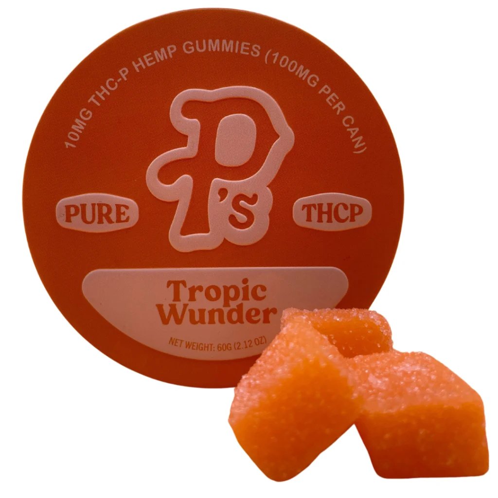 PUSHIN P'S EDIBLES 100MG/TIN PURE THC-P TROPIC WUNDER 683723245981