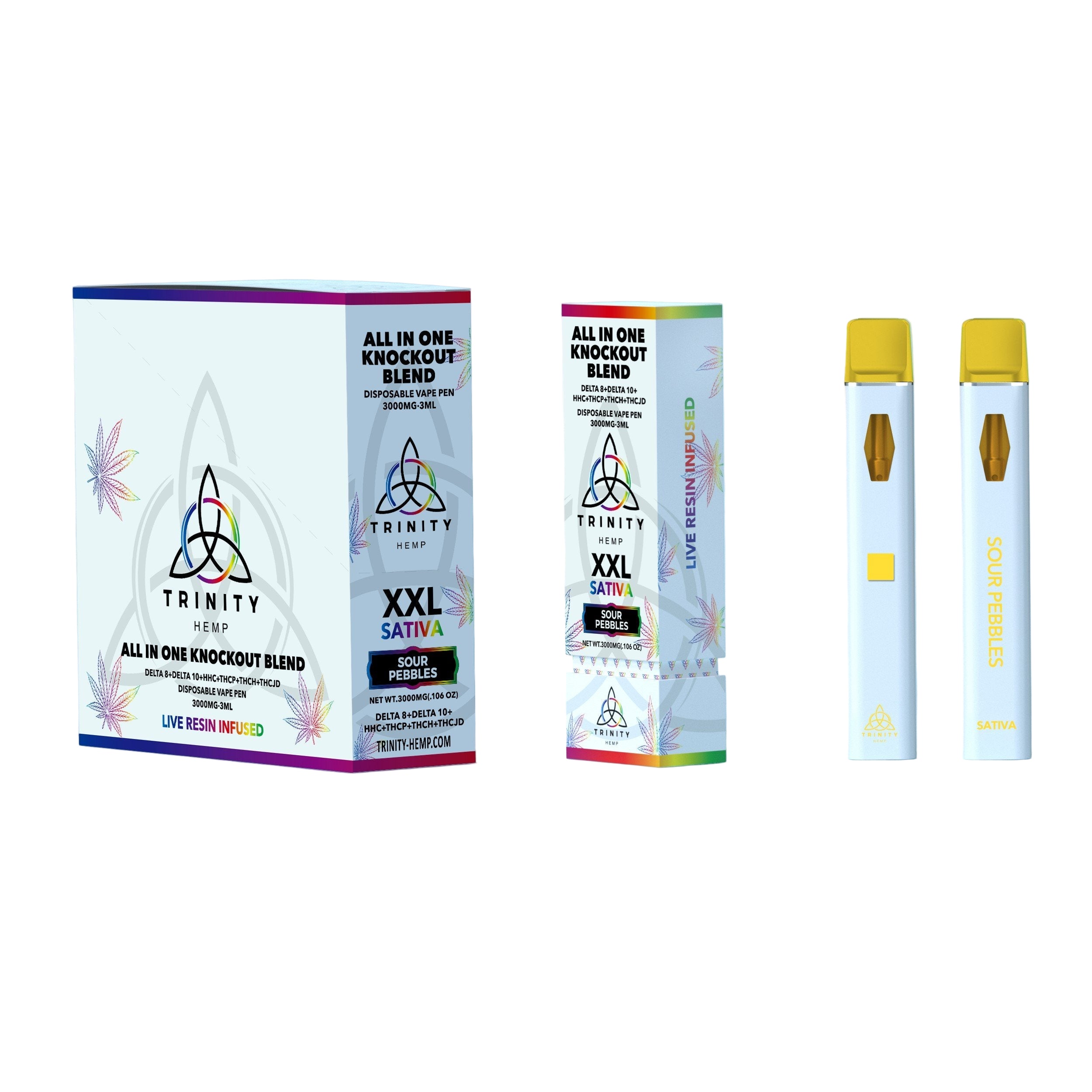 TRINITY HEMP KNOCKOUT BLEND 3ML (D8 + D10 + HHC + THCP + THCJD) DISPOS Rising Wholesale Inc. TRINITY HEMP KNOCKOUT BLEND 3ML (D8 + D10 + HHC + THCP + THCJD) DISPOS Rising Wholesale Inc.