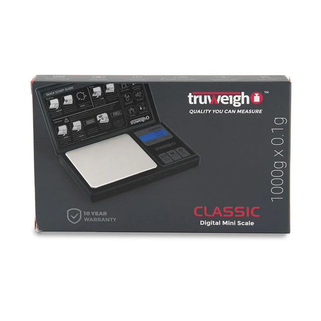 TRUWEIGH GRAND CLASSIC DIGITAL SCALE 1000G X 0.1G - BLACK (GCL-1000-1-BK)