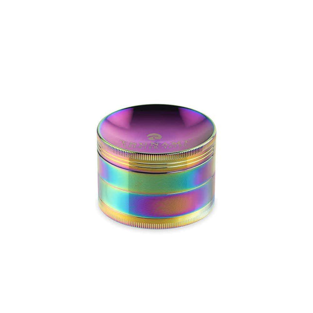 TSUNAMI DRY HERB CAVED SUNKEN TOP 63MM GRINDER RAINBOW 702840357589
