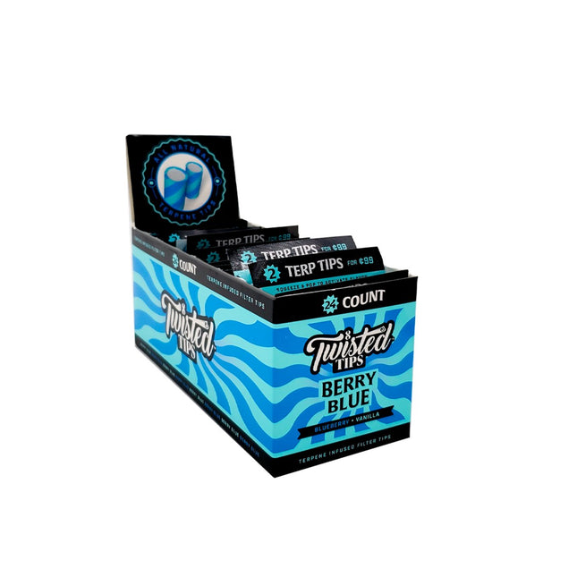 TWISTED TIPS FLAVORED TERPENE INFUSED FILTER TIPS BERRY BLUE 815970021296
