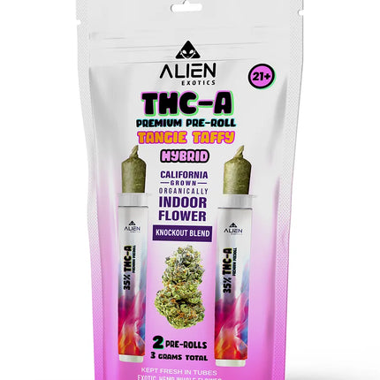 ALIEN EXOTICS THCA PRE-ROLL KNOCKOUT BLEND (2X1.5G EACH)