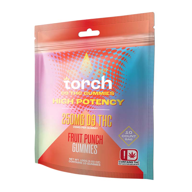 TORCH D9 THC 25MG PER GUMMY (10PC PER BAG)