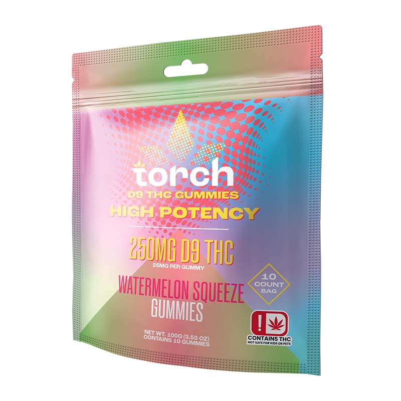 TORCH D9 THC 25MG PER GUMMY (10PC PER BAG)