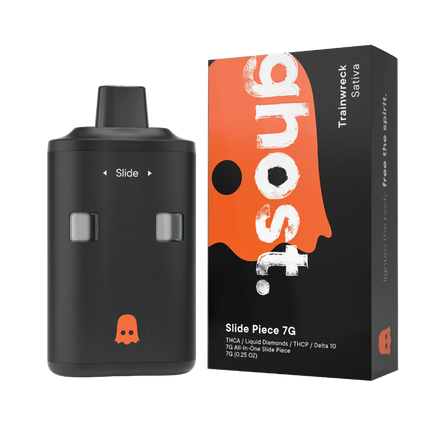 GHOST THC-A LIQUID DIAMONDS / THC-P / DELTA-10 7 GRAM ALL IN ONE SLIDE PIECE DISPOSABLE