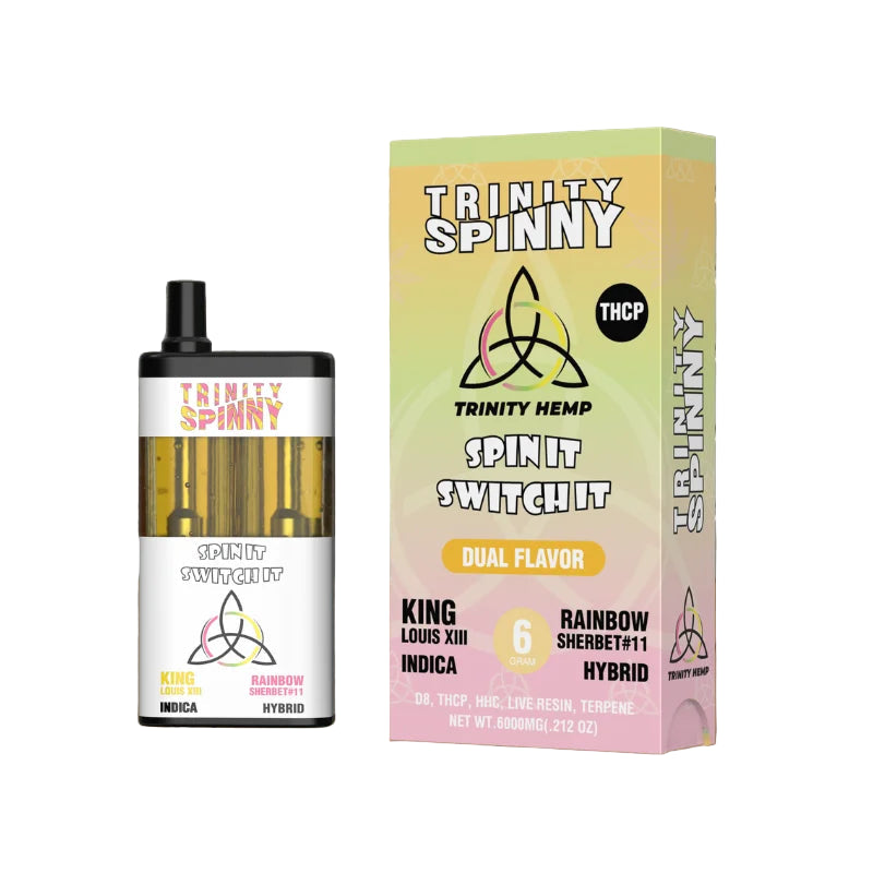 TRINITY SPINNY THC-P 6 GRAM DISPOSABLE Rising Wholesale Inc. TRINITY SPINNY THC-P 6 GRAM DISPOSABLE Rising Wholesale Inc.