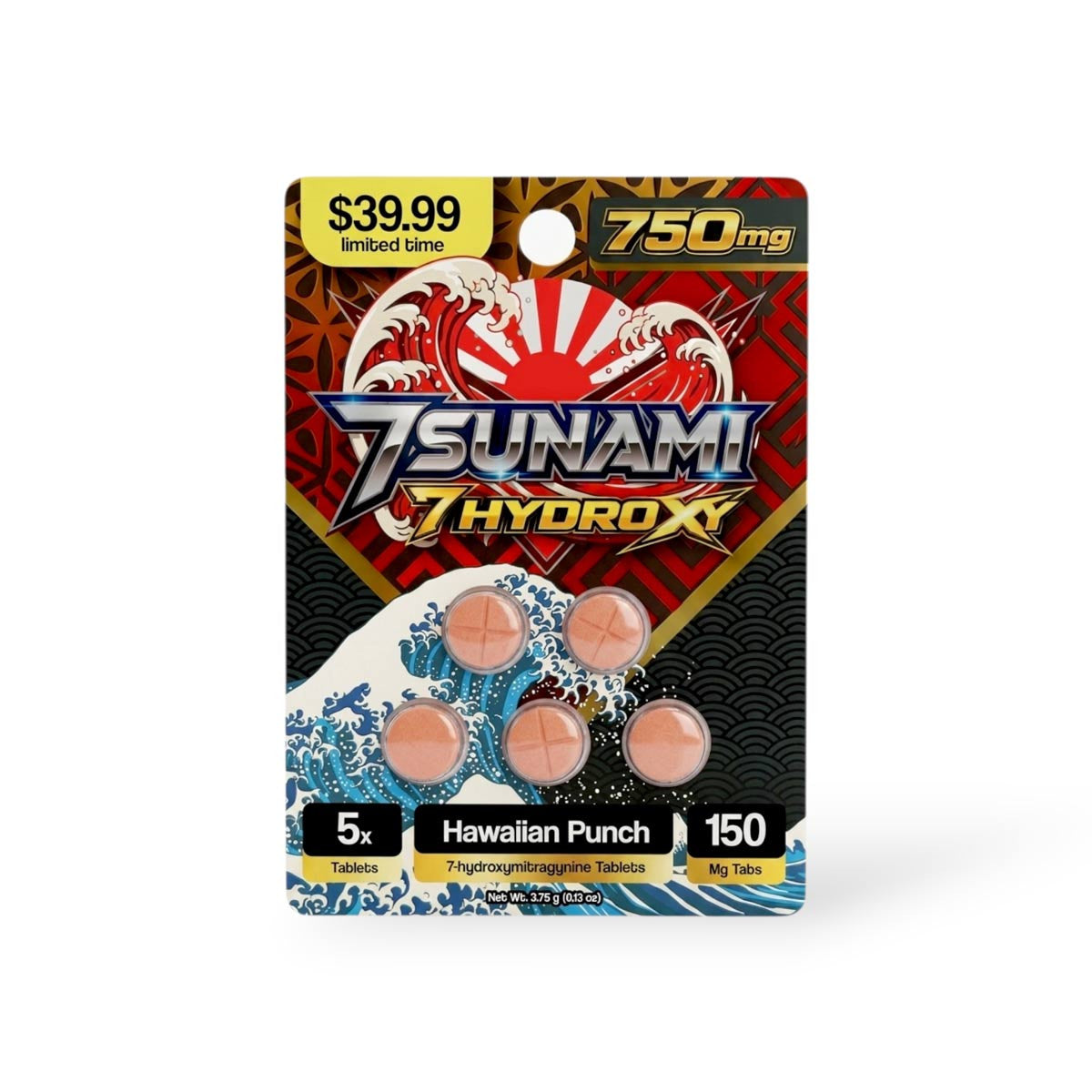 TSUNAMI 7HYDROXY 150MG PER TAB (5CT PACK) (10PK DISPLAY)