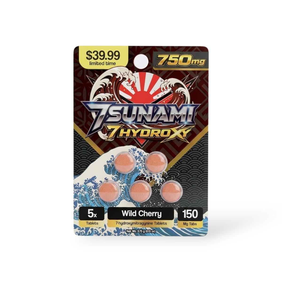TSUNAMI 7HYDROXY 150MG PER TAB (5CT PACK) (10PK DISPLAY)